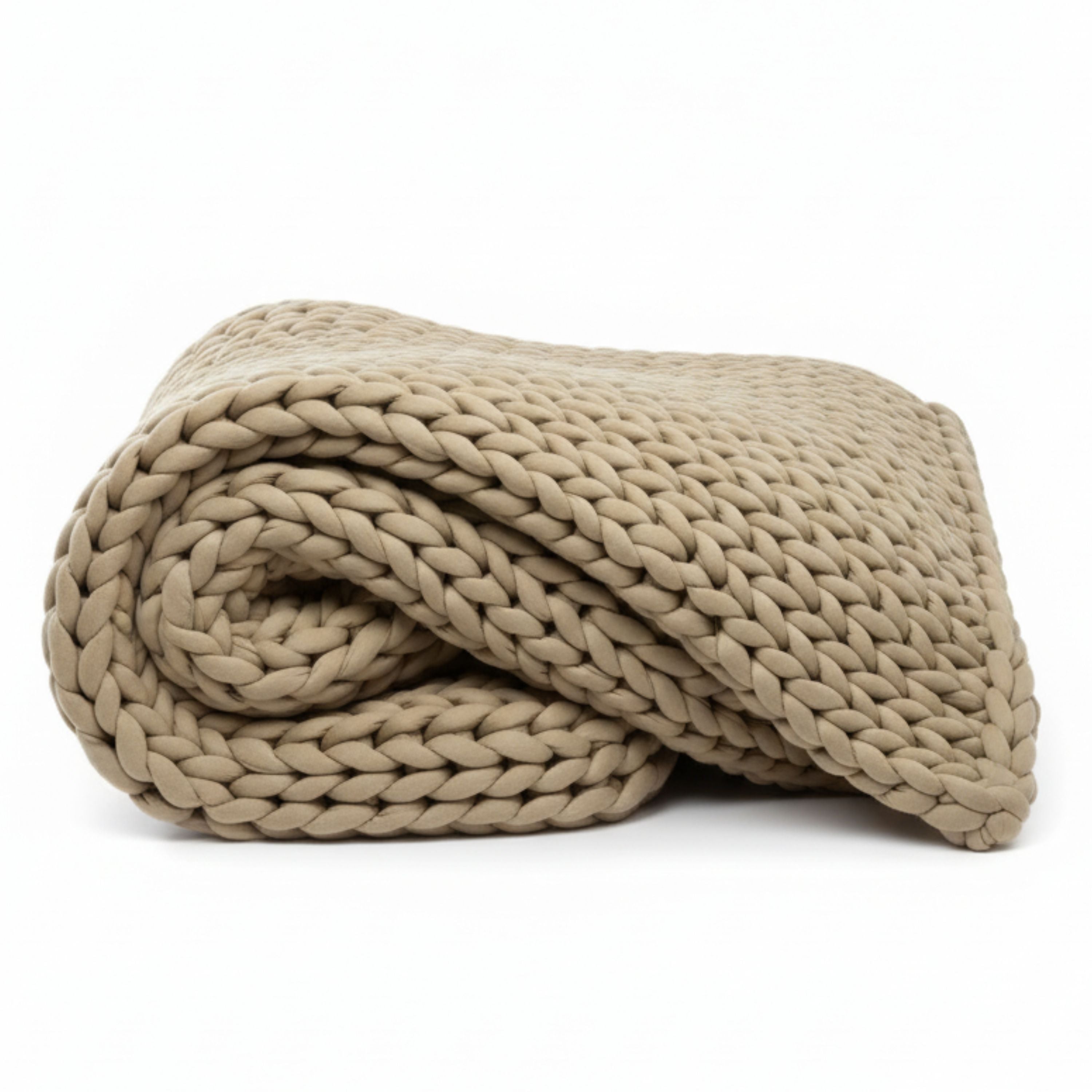 Hand-knitted weighted blanket™