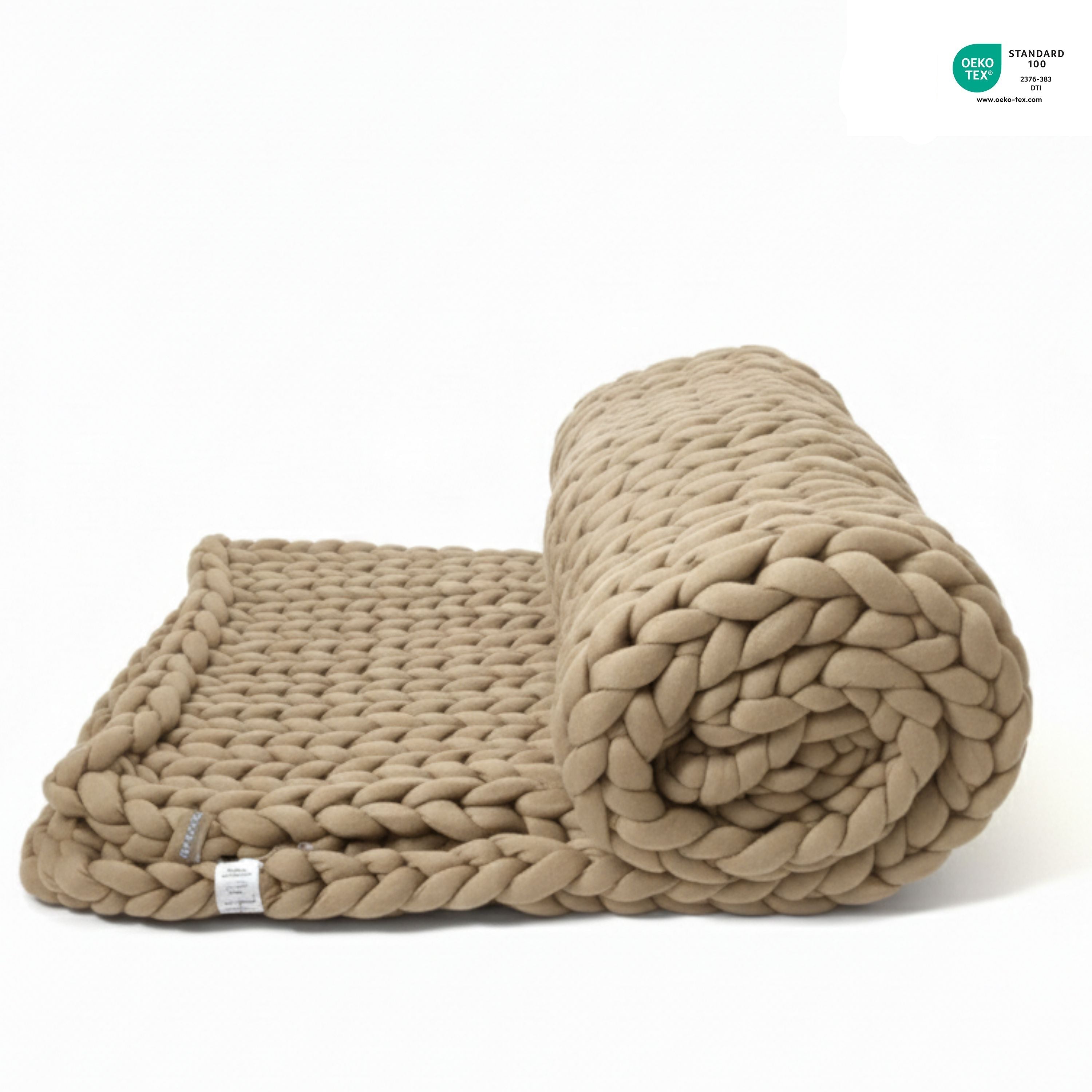 Håndstrikket tyngdetæppe™