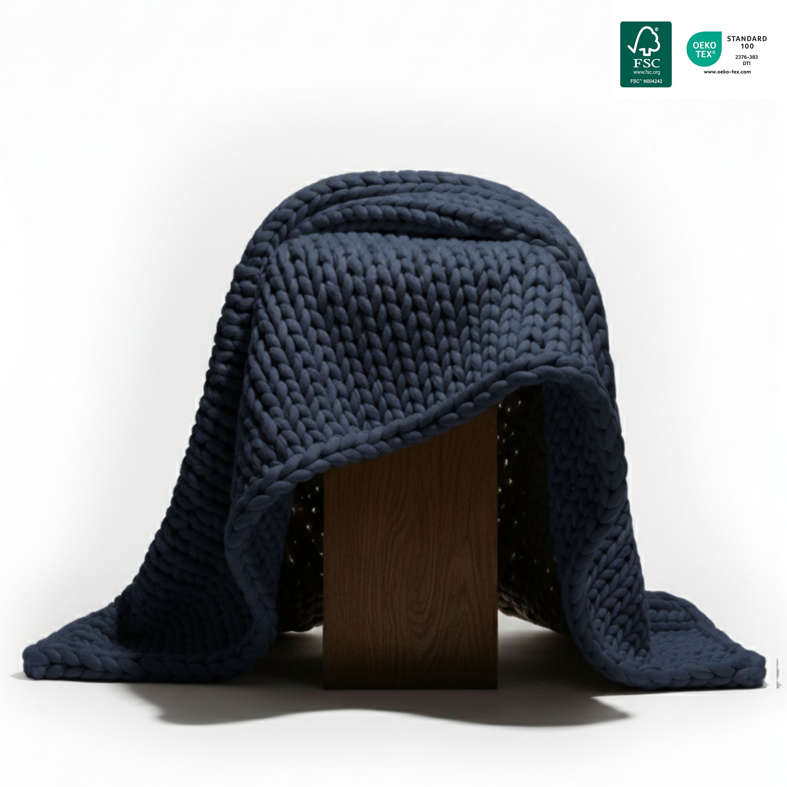 Hand-knitted weighted blanket™