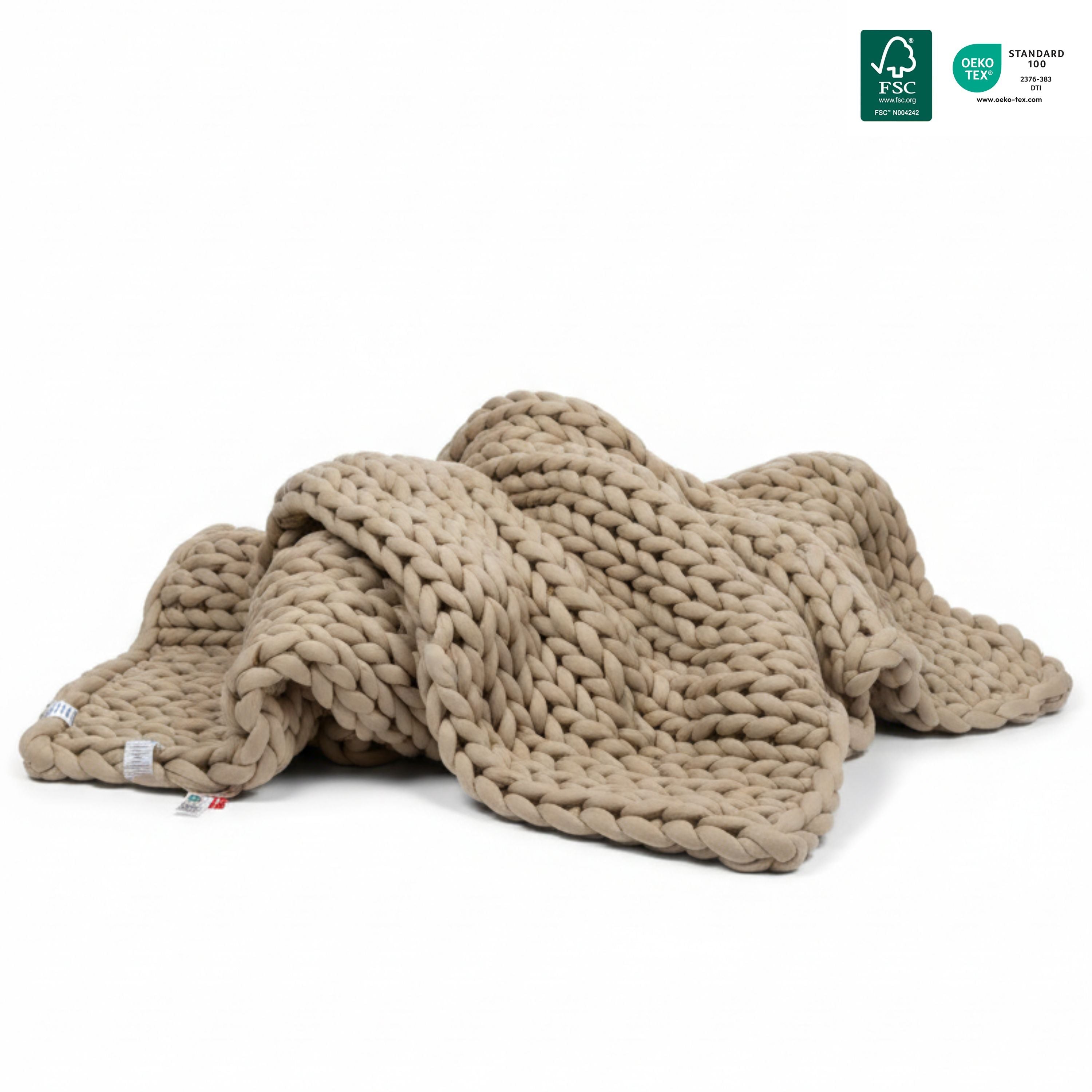 Hand-knitted weighted blanket™