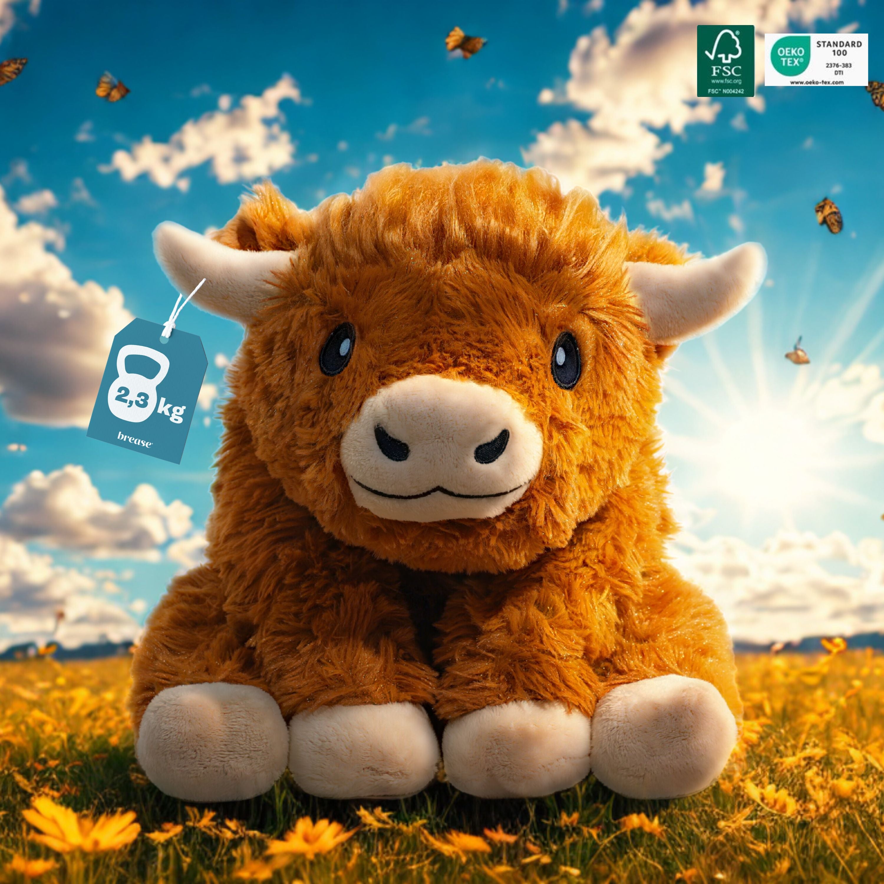 Brease® Weighted Highland Cow 5lb - Ships Nov 18–30