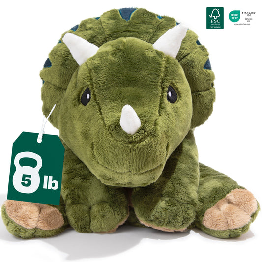 brease® weighted dinosaur plush 5lb