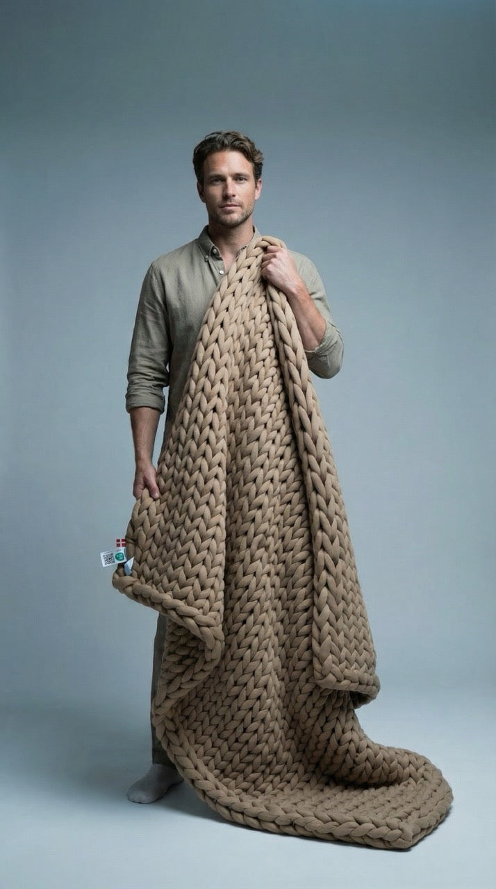 Hand-knitted weighted blanket™
